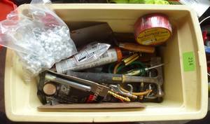 lot 214 image: cooler full of tools