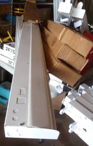 lot 238 image: Lot of FOUR new in box 4ft florescent light fixtures