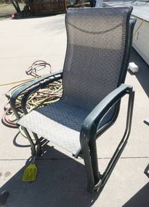 lot 241 image: Two very nice patio chairs with contoured back