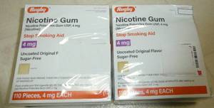 lot 255 image: 220 pieces of nicotine gum to stop smoking