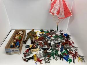 lot 32 image: Vintage Action figure and toys