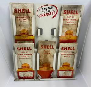 lot 33 image: Vintage Travel Map Display Rack