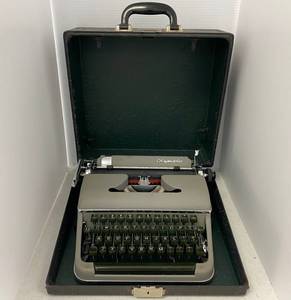 lot 59 image: Vintage Olympia Typewriter In Case