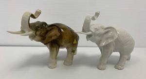 lot 61 image: Vintage Royal Dux Elephants