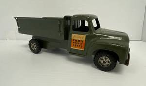 lot 63 image: Vintage Buddy L  Army Supply Corps Pressed Steel Truck
