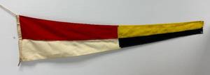 lot 7 image: Vintage Wartime Japanese Navel Signal Flag ( Number Niner)