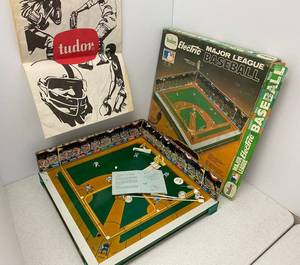 lot 17 image: Vintage Tudor Electric Baseball Game with Box and Advertising Bag