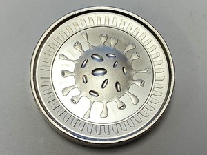 lot 1 image: COVID-19 Pandemic 2oz Silver Round