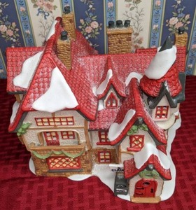 lot 93 image: Department 56 Heritage Village Collection North Pole Series Santas Workshop, 1988