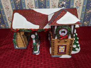 lot 164 image: RETIRED Vintage The Original Snow Village Last Stop Gas Station