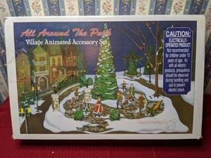 lot 149 image: Department 56 All Around the Park Village Animated Accessory Set