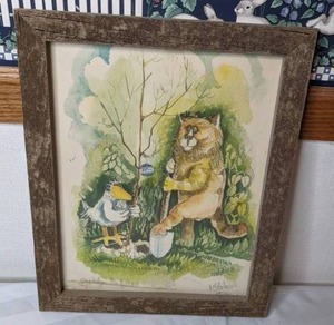 lot 117 image: Signed and Framed Artwork Plant for the Future by Don Nedobeck