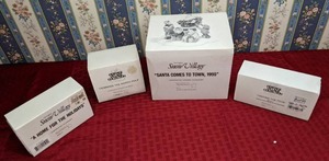 lot 230 image: Vintage Department 56 Heritage Village Collection & The Original Snow Village, Set of (4)