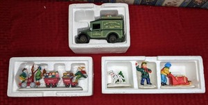 lot 232 image: Vintage Department 56 Heritage Village Collection & The Original Snow Village, Set of (3)