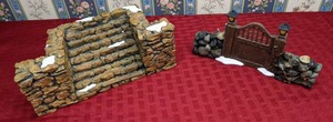 lot 233 image: Vintage Department 56 Village Accessories Firestone Entry Gate & Stone Stairway