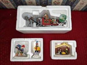 lot 235 image: Vintage Department 56 Heritage Village Collection & The Original Snow Village, Set of (3)