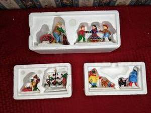 lot 238 image: Vintage Department 56 Heritage Village Collection & The Original Snow Village, Set of (3)