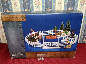 lot 212 image: Vintage Department 56 The Original Snow Village Bucks County Stables