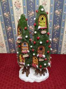 lot 213 image: Vintage Department 56 North Pole Woods Reindeer Condo