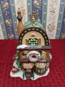lot 220 image: Vintage Department 56 North Pole Series Elf Land Mini-Donut Shop