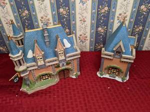 lot 221 image: Vintage Department 56 Disney Parks Village Series Mickeys Christmas Carol