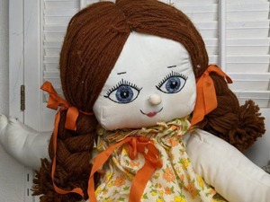lot 314 image: Collection of Vintage Rag Dolls