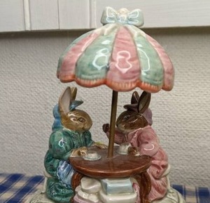 lot 316 image: Collection of Tabletop Beatrix Potter Music Boxes by Hunca Munca