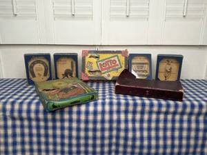 lot 308 image: Vintage A.C. Gilbert Games Lucky Horseshoe, Radio Tube Trick, Hungry Pup, and More