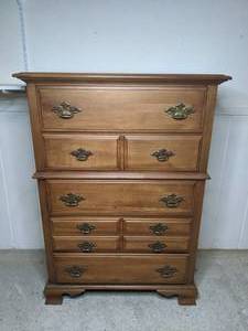 lot 300 image: Beautiful Young Hinkle Maple House Tall Dresser