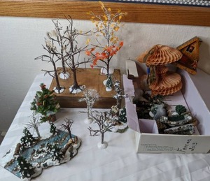 lot 365 image: Christmas Village Accessories & More Trees, Fences, & More