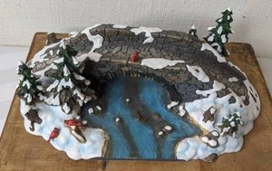 lot 240 image: Vintage Department 56 Village Mill Creek Bridge