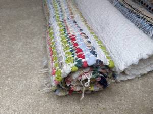 lot 701 image: Lot of 8 RagWoven Rugs