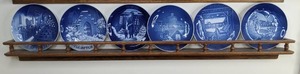 lot 460 image: Collection of Vintage Blue and White Bing & Grondahl Decorative Plates