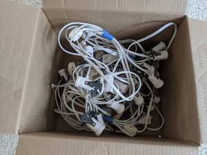 lot 801 image: Box of (7) Sets of Department 56 Village Accessories 6 Socket Lights