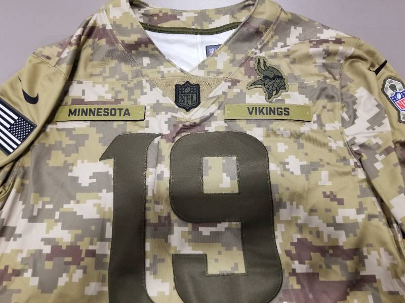 Nike Thelen #19 Minnesota Vikings Size Large Camo Jersey, City of Apple  Valley Spring 2022 Sale