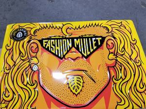 lot 510 image: Fashion Mullet Tin Sign