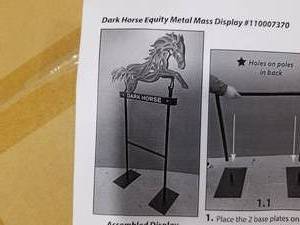 lot 520 image: Dark Horse Equity Metal Display Sign