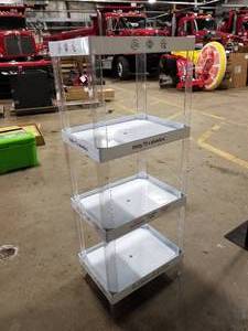 lot 525 image: Plastic Display Stand 4-tier