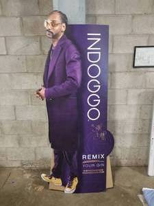 lot 532 image: Snoop Dogg Indoggo Gin Cardboard Sign