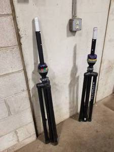 lot 306 image: Lot of (2) Ultimate Support T06005833-01 Speaker Stands with Telelock