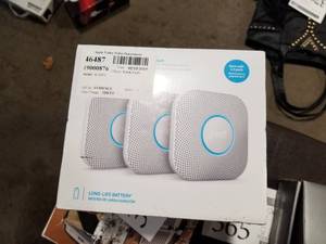 lot 365 image: Nest Protect 3-Pack Alarm System - Smoke and Carbon Monoxide (New In Box )