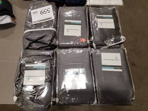 lot 559 image: Lot of (6) Curtainworks Malta 50Wx108L Curtains (in original packaging)