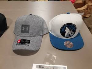 lot 563 image: Lot of (2) Baseball Caps (New ) - Under Armour, Mitchell & Ness