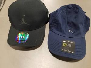 lot 568 image: Lot of (2) Baseball Caps (New ) - Nike Air Jordan, Nike Heritage