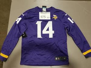 lot 575 image: Nike Diggs #14 Minnesota Vikings Size Medium Jersey
