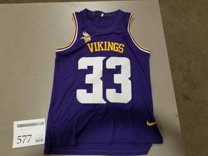 lot 577 image: Nike Cook #33 Minnesota Vikings Size Small Jersey Tank Top