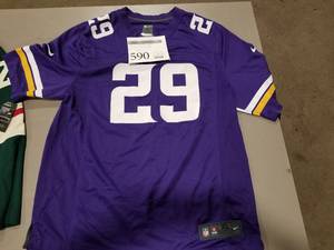 lot 590 image: Rhodes #29 Minnesota Vikings Size X-Large Signed Football Jersey