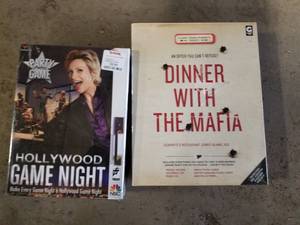 lot 366 image: Lot of (2) Home Games (New ) - Hollywood Game Night, Dinner With The Mafia