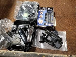 lot 410 image: Lot of (3) Electric ShaverTrimmer, Attachments, Charger