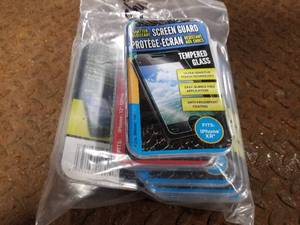 lot 411 image: Lot of (14) Shatter Resistant Tempered Glass Screen Guards (New )